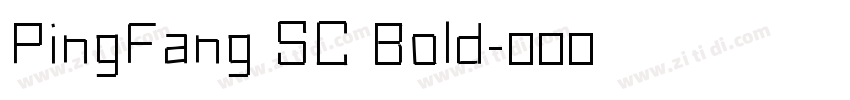PingFang SC Bold字体转换